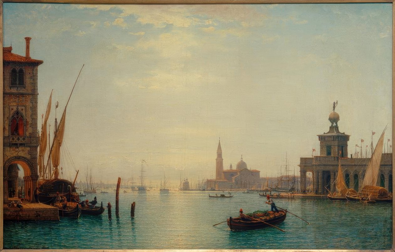 Venezia, Canal Grande, utsikt over S.Giorgio... / C.Morgenstern av Carl Morgenstern