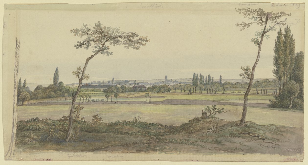Utsikt over Frankfurt am Main av Carl Morgenstern