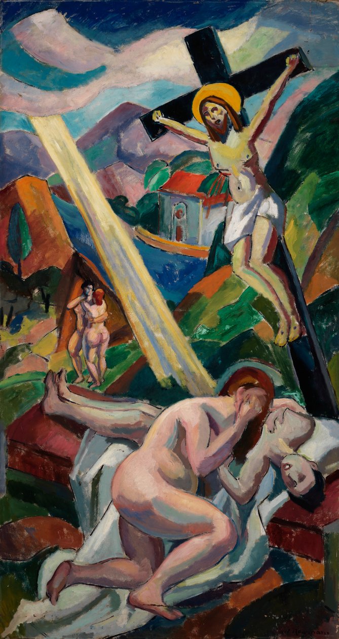 Korsfestelse, før 1932. av Carl Newman