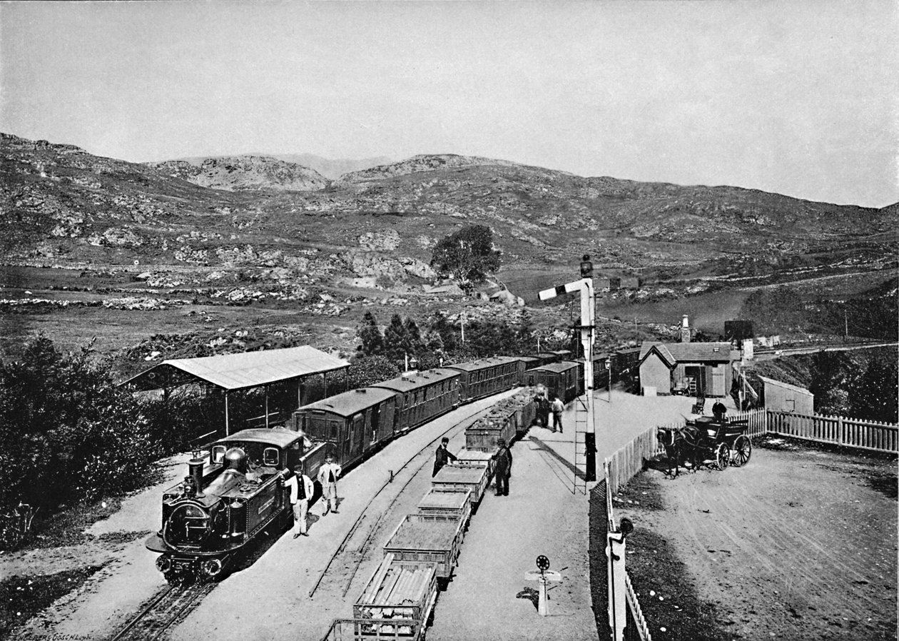 Ffestiniog Railway: Tan-Y-Bwlch Station, c1896 av Carl Norman