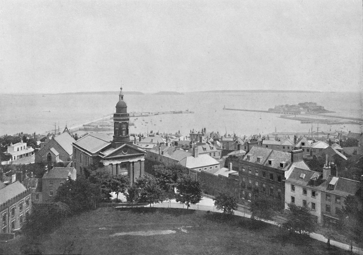 St. Peter Port and Island, Guernsey, c1896 av Carl Norman
