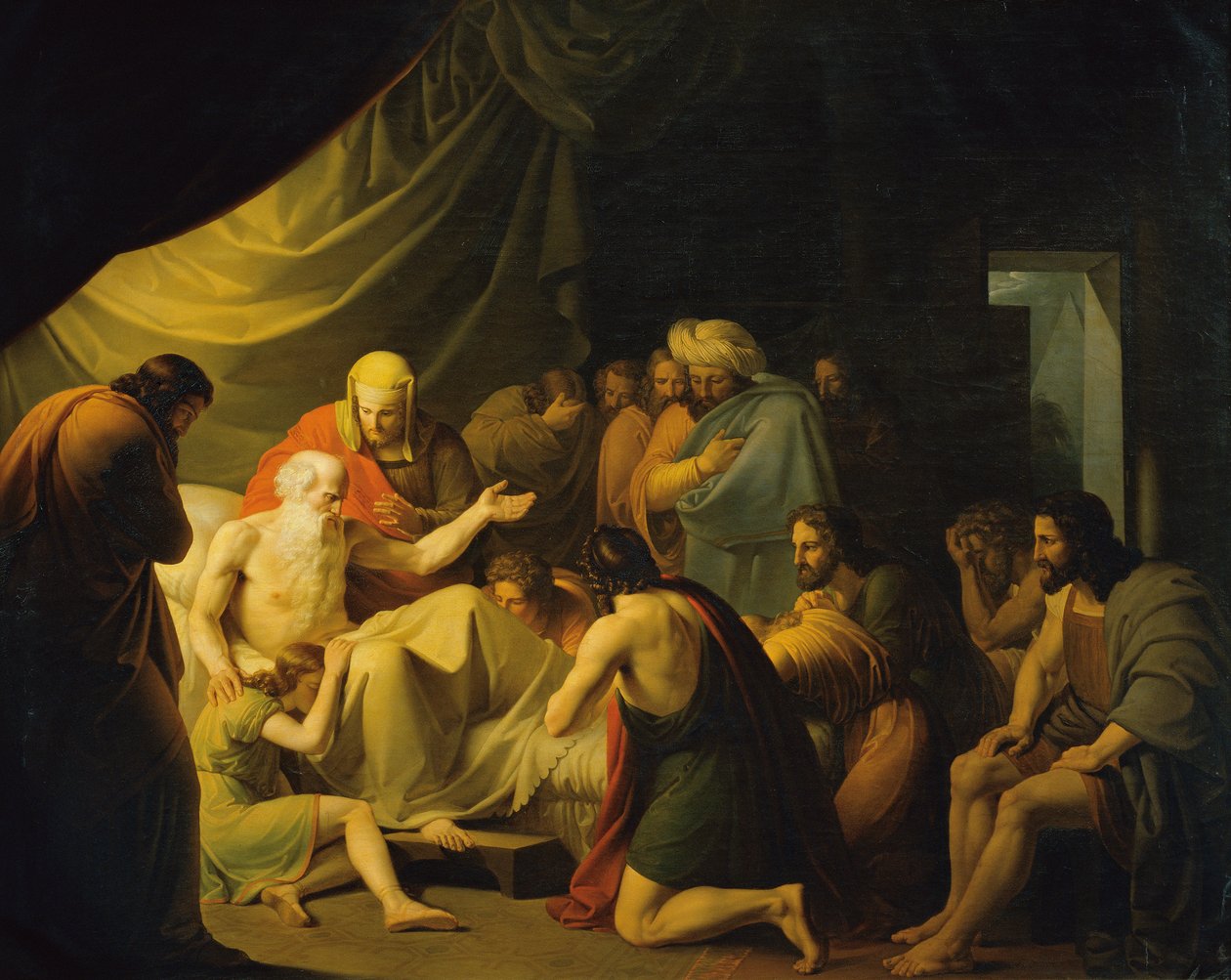 Jakob velsigner Josefs sønner av Carl Peter Goebel d. Ä.