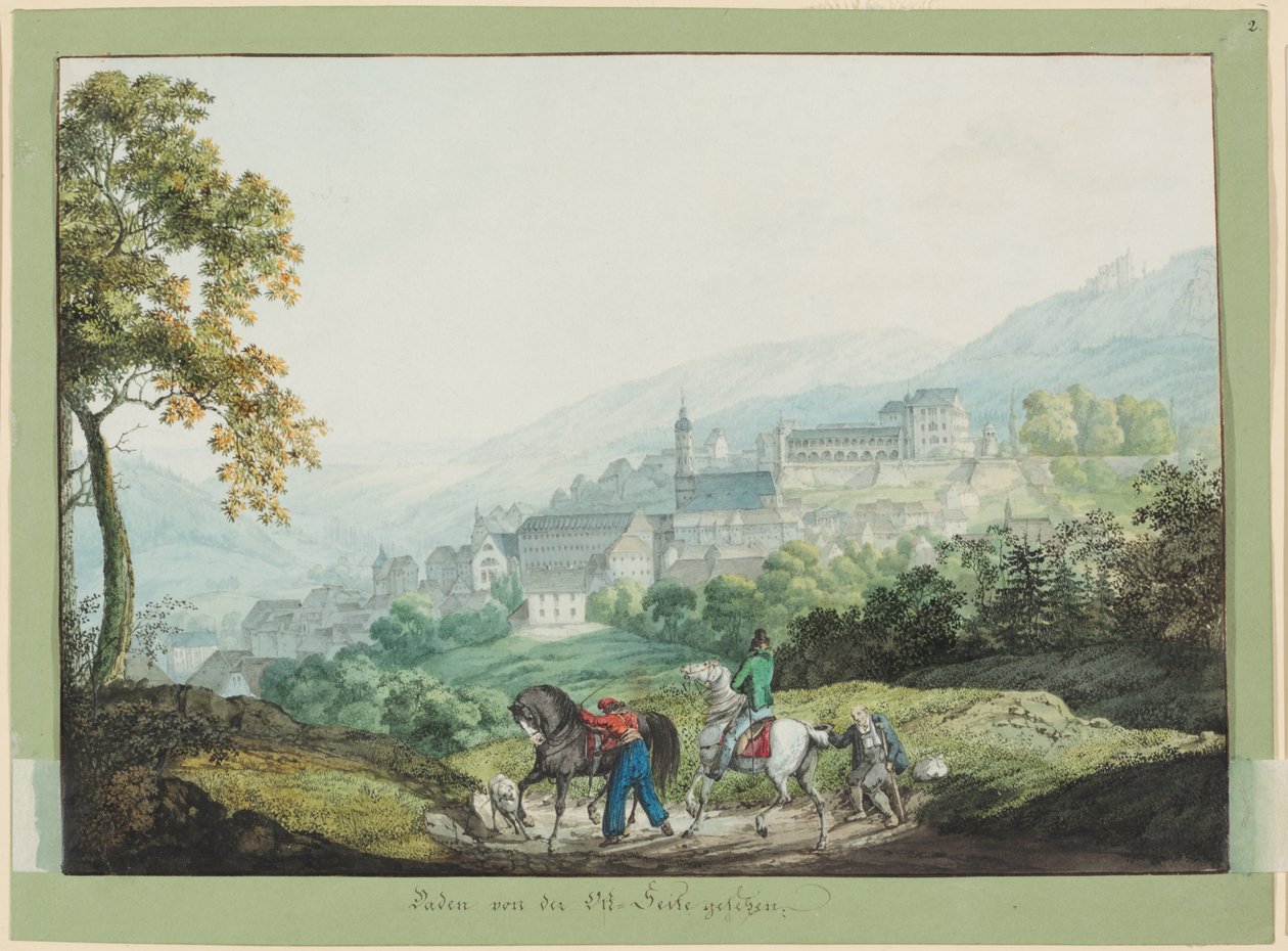 Baden sett fra østsiden av Carl Philipp Fohr
