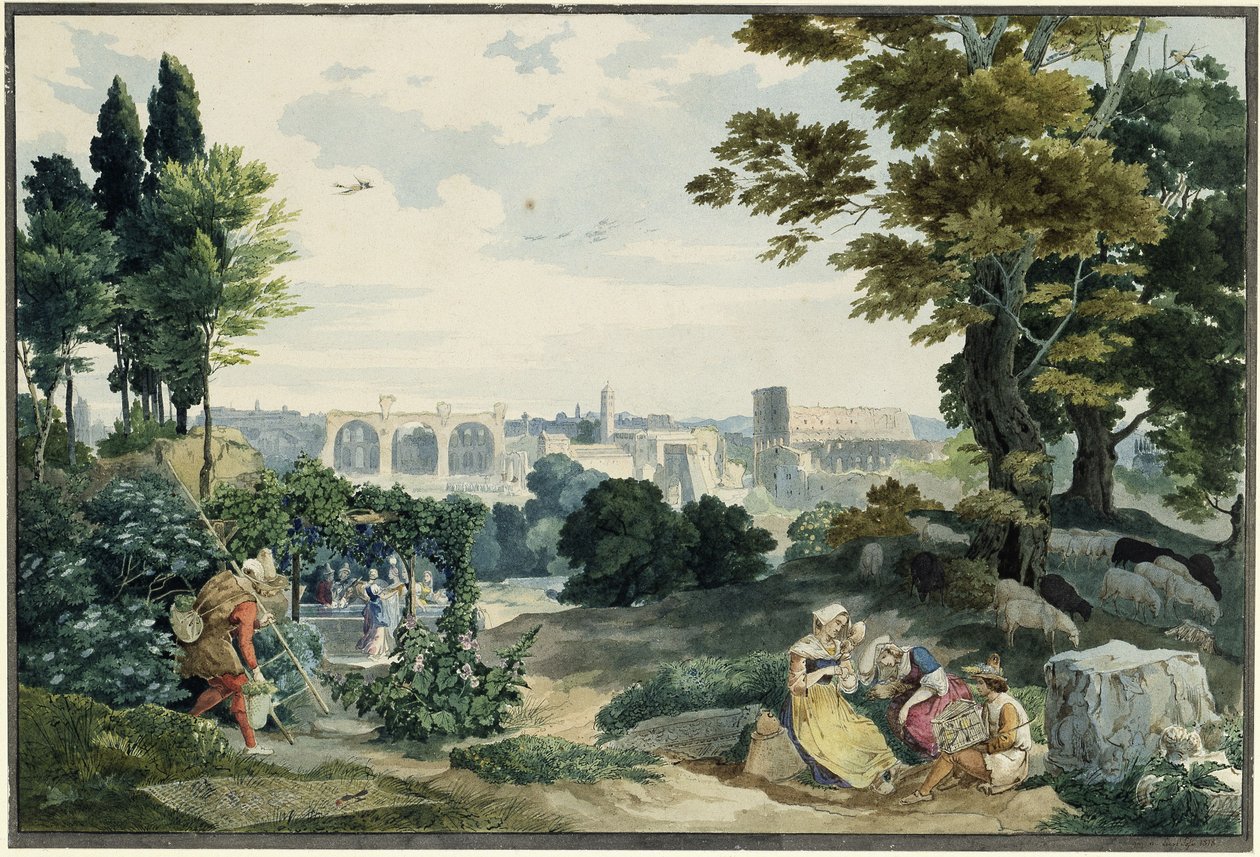 Utsikt over Forum Romanum av Carl Philipp Fohr