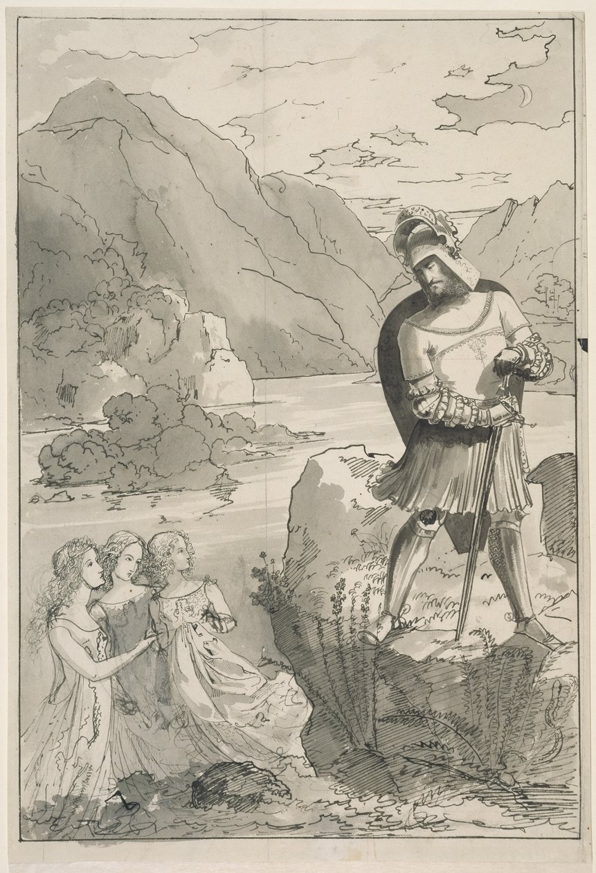 Donau-nymfene forutsier Hagens fremtid av Carl Philipp Fohr