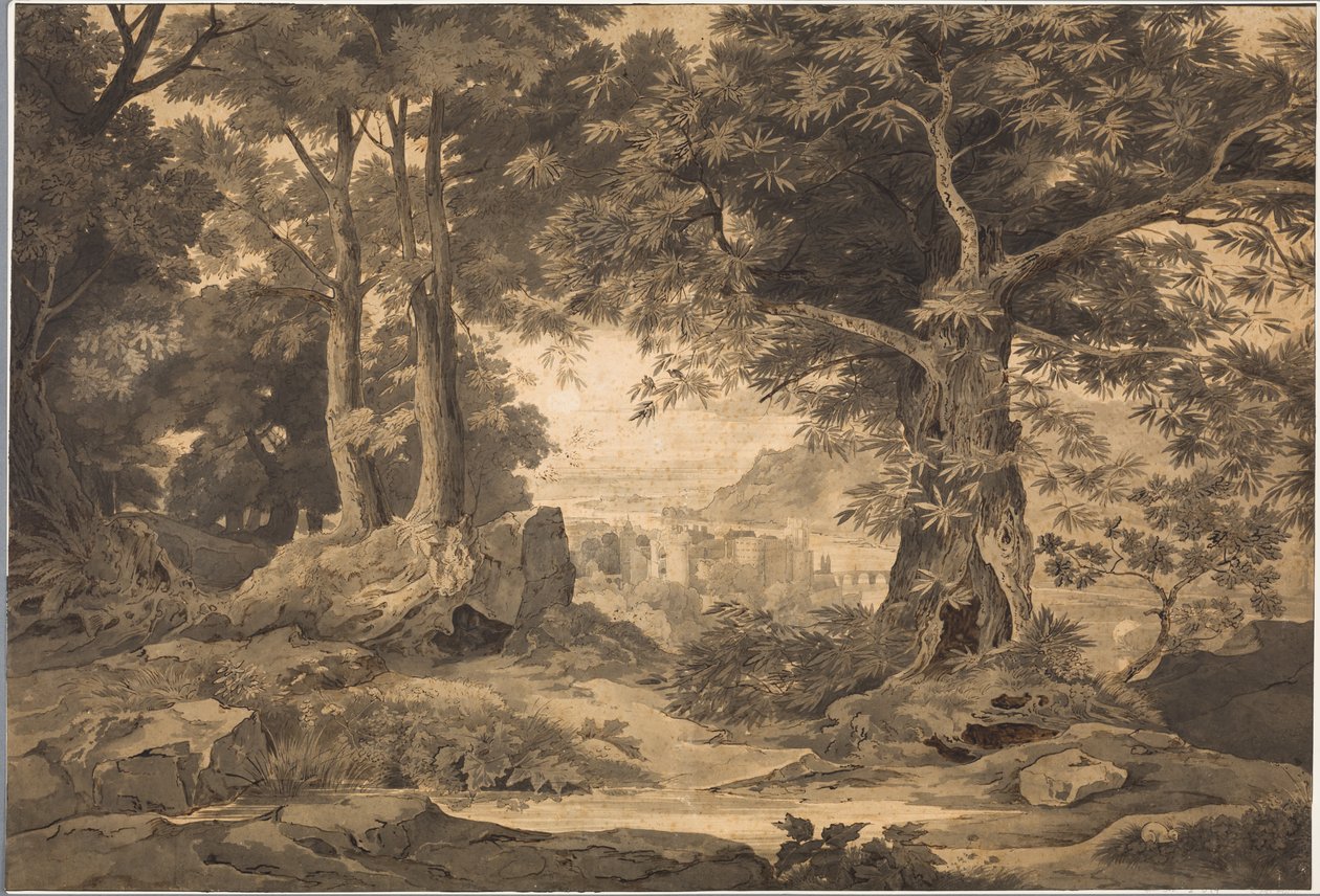 Heidelberg med den vakre avstanden av Carl Philipp Fohr