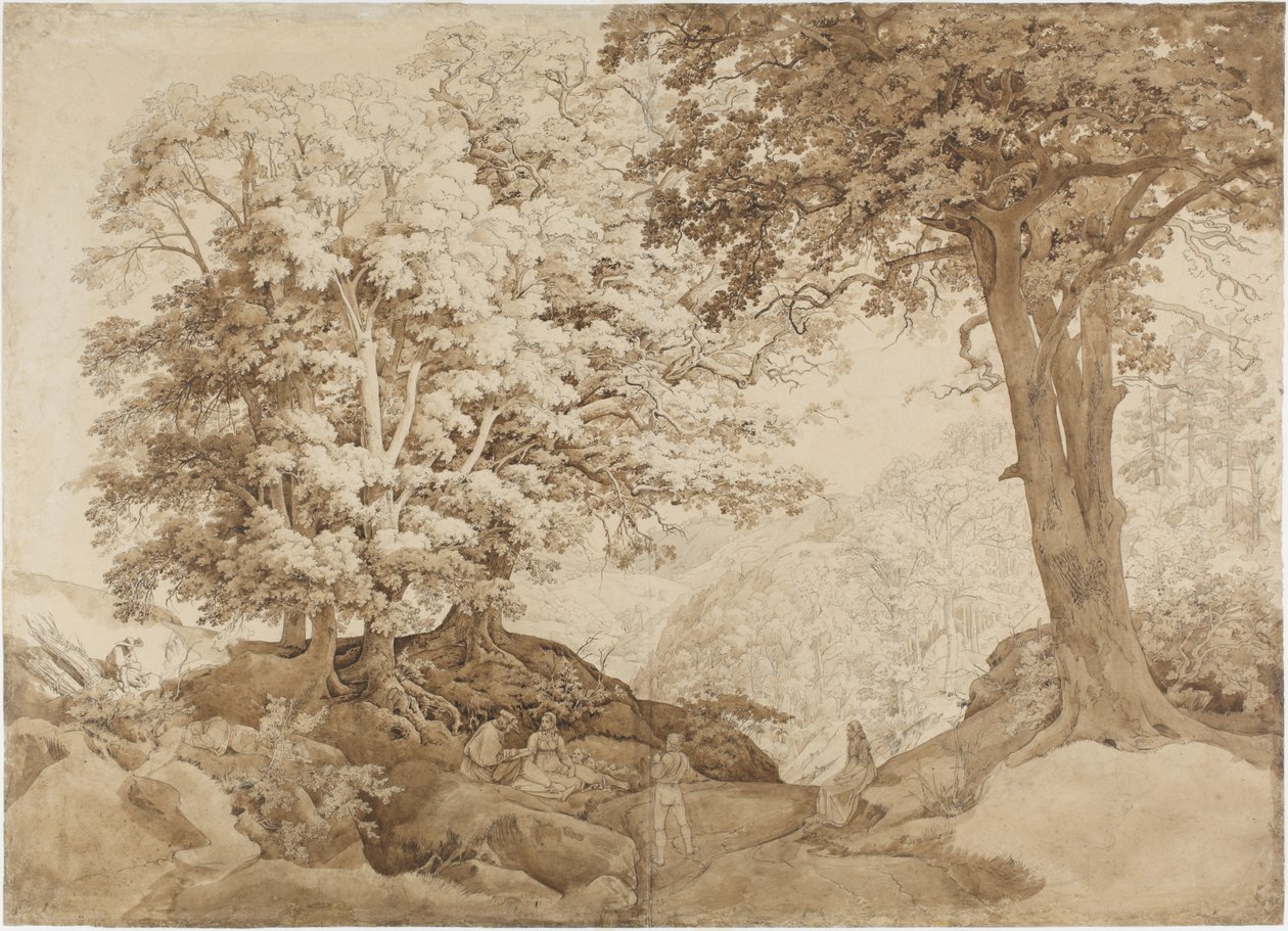 Hvile i eikeskogen av Carl Philipp Fohr