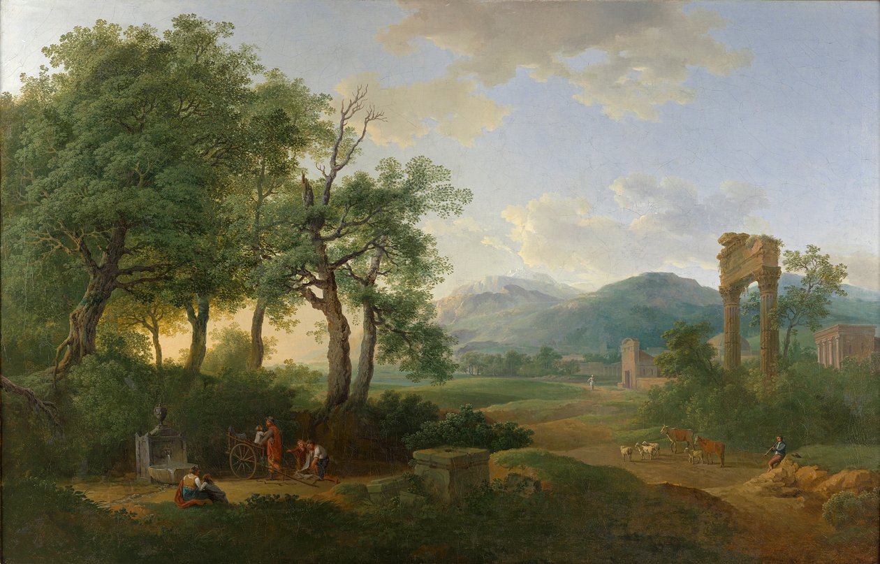 Arkadisk landskap av Carl Philipp Schallhas