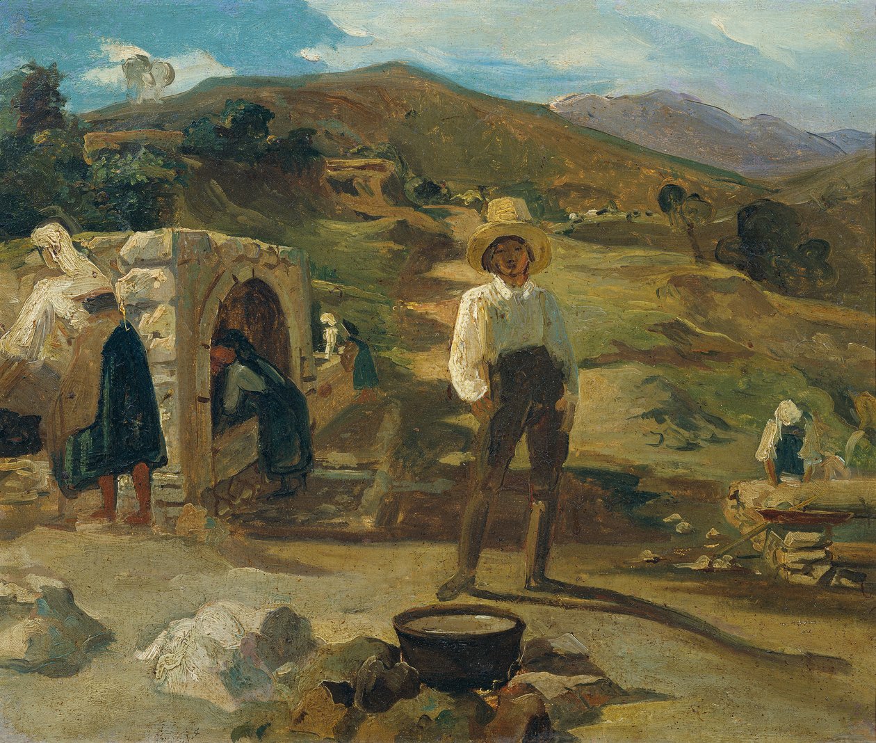 italiensk landskap av Carl Rahl