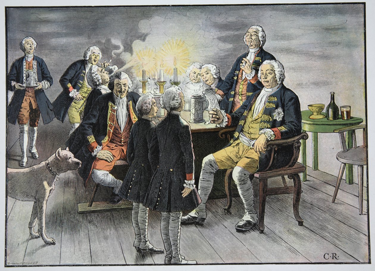 Kronprins Frederick og Prins Henry ansatte i tobakk av Carl Röchling