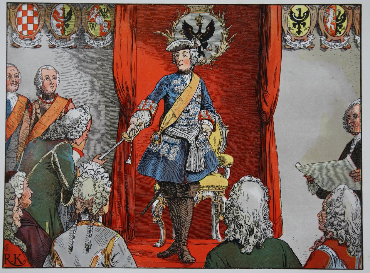Hyllest av de schlesiske eiendommer, 17. november 1741 av Carl Röchling