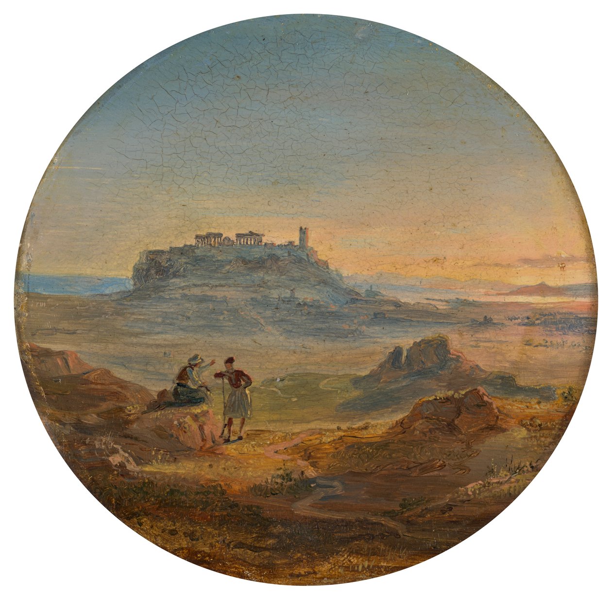 Akropolis i Athen av Carl Rottmann