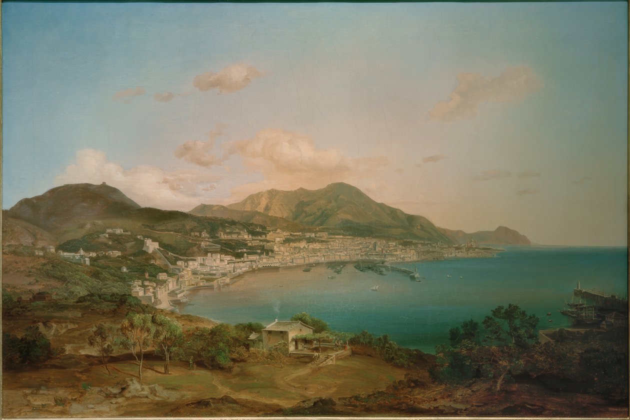 Utsikt over Genova av Carl Rottmann