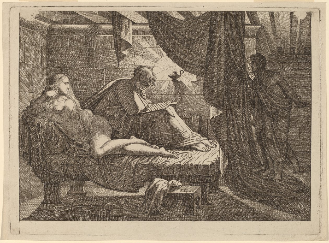 Xenocrates og Phryne av Carl Russ