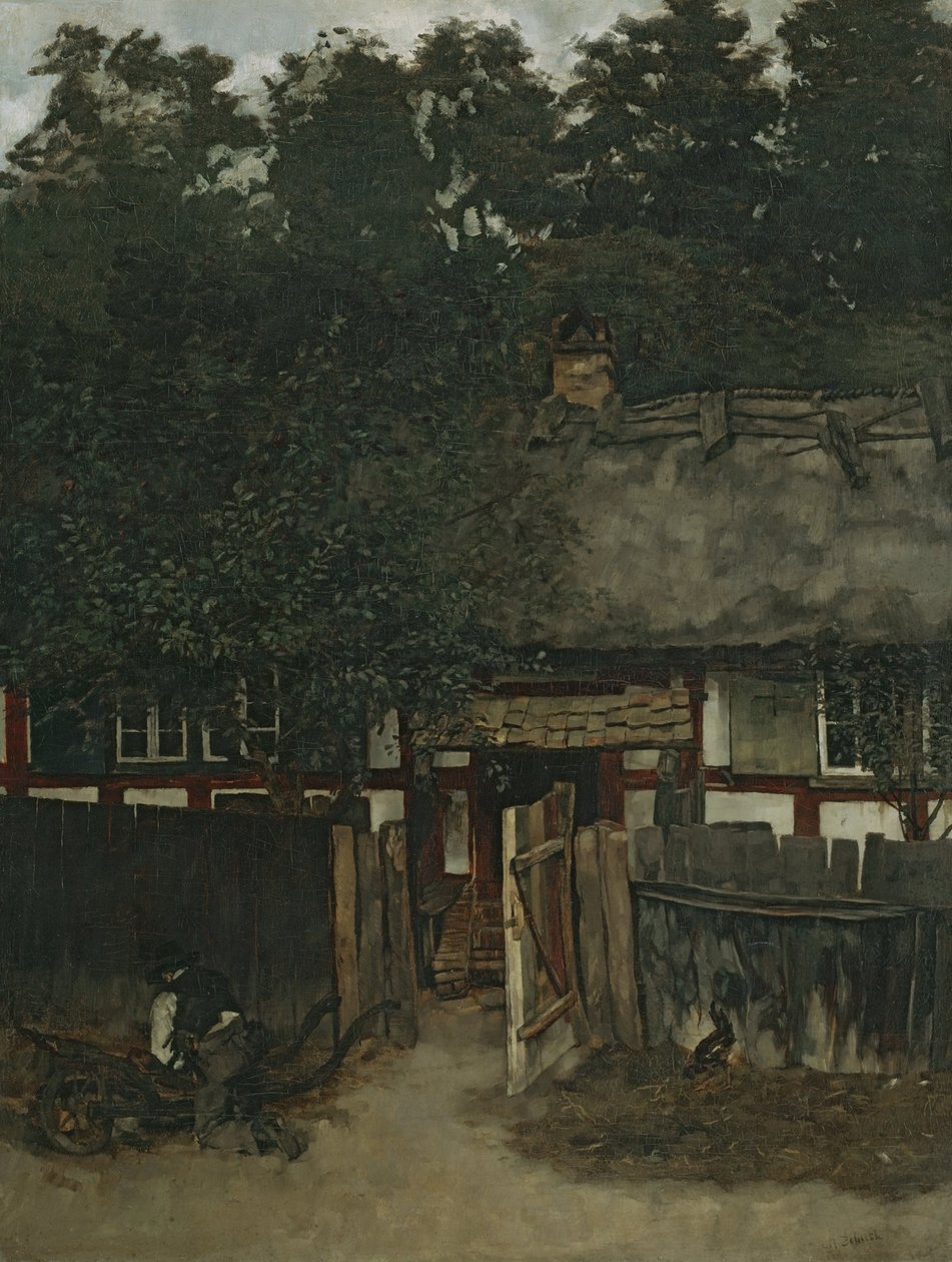 Våningshus i Ferch am Schwielowsee av Carl Schuch