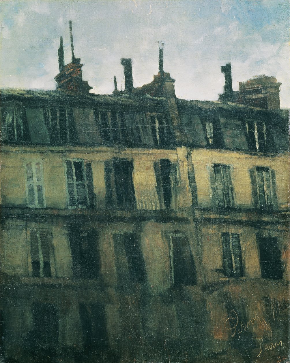 parisiske hus av Carl Schuch