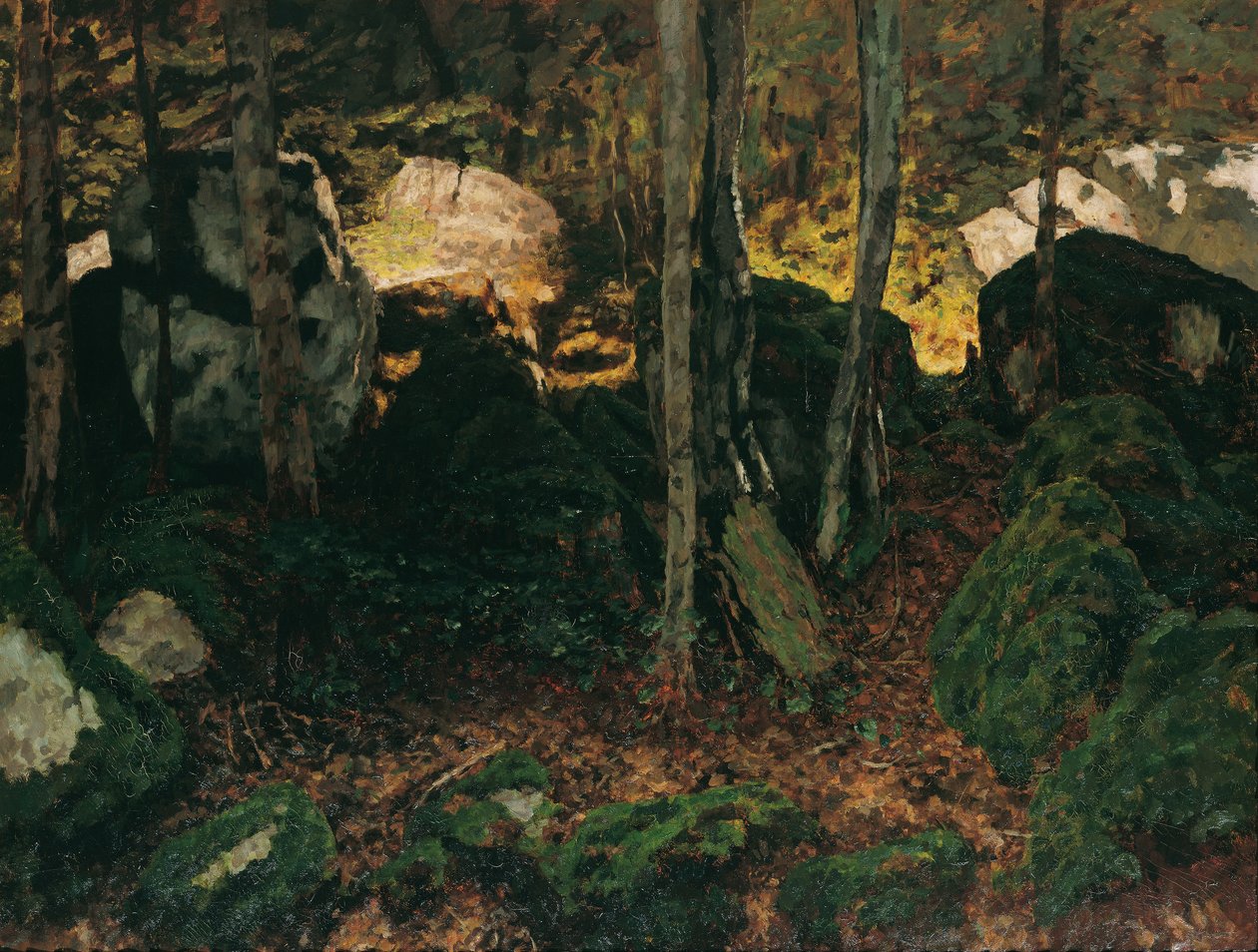 Waldinneres nær Saut du Doubs av Carl Schuch