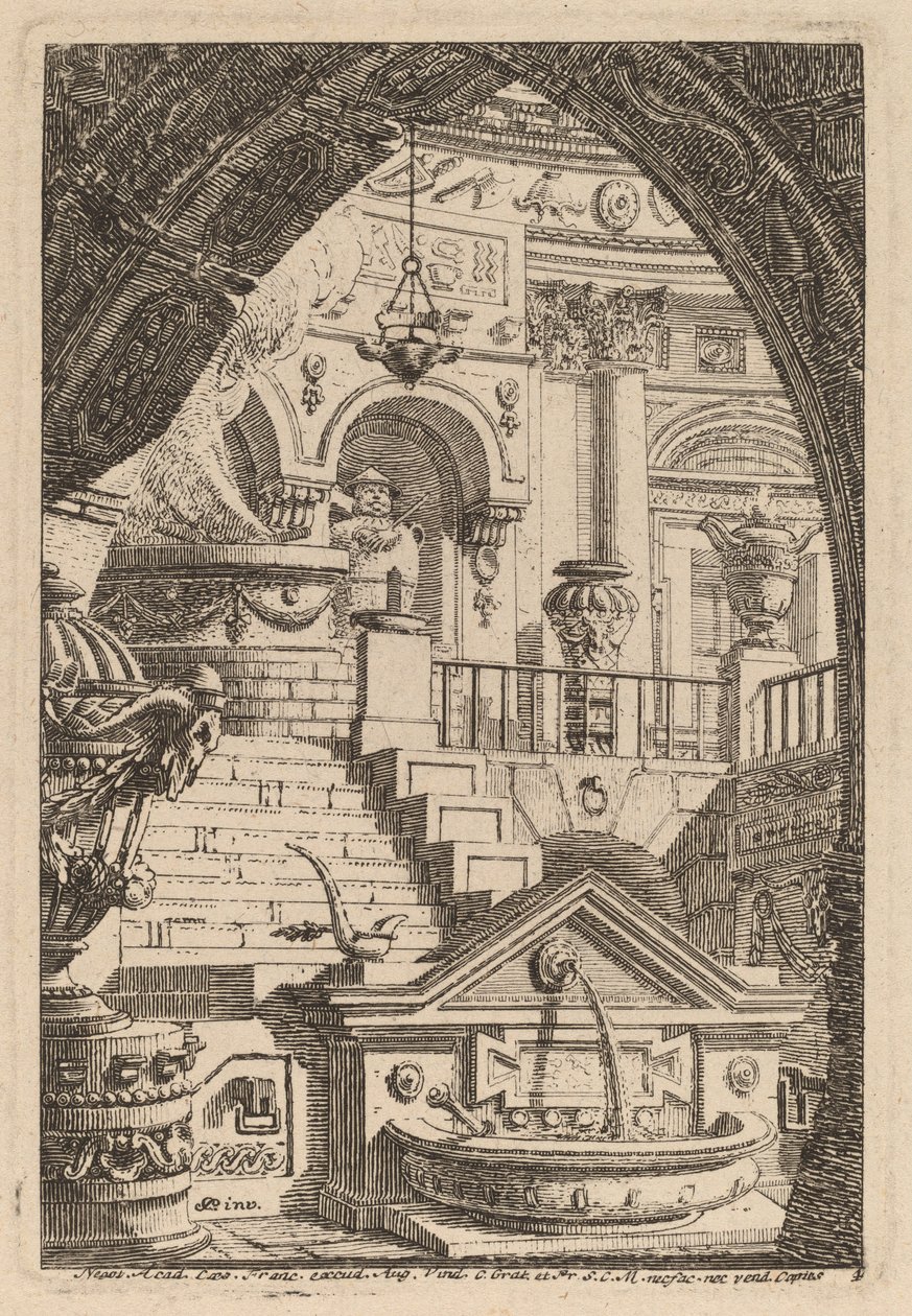 Fantasi om et antikt tempel av Carl Schütz