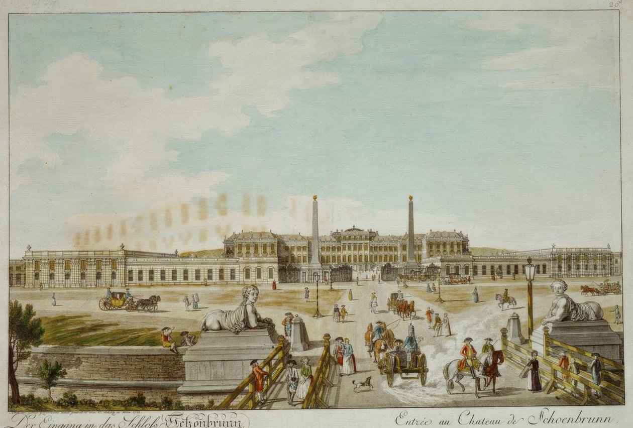 Inngangen til Schönbrunn-palasset av Carl Schütz