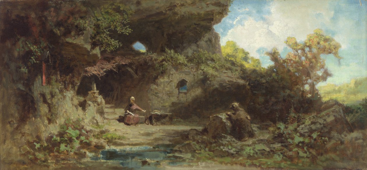 En eremitt i fjellene av Carl Spitzweg