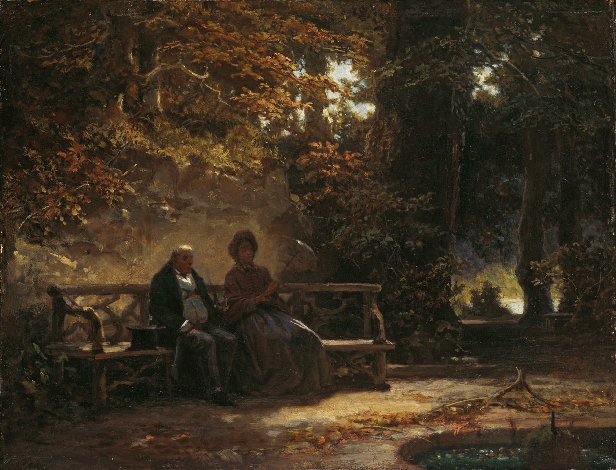 Hvilende spasergjengere av Carl Spitzweg