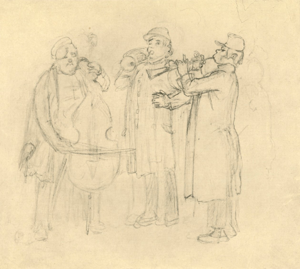 Bettelmusikanten, midten av slutten av 1800-tallet, c1924. av Carl Spitzweg