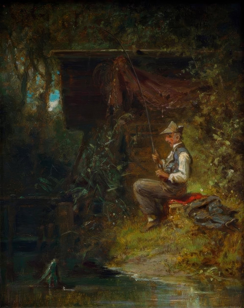 Fiskeren av Carl Spitzweg