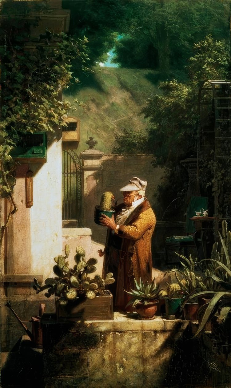 Kaktusvennen av Carl Spitzweg