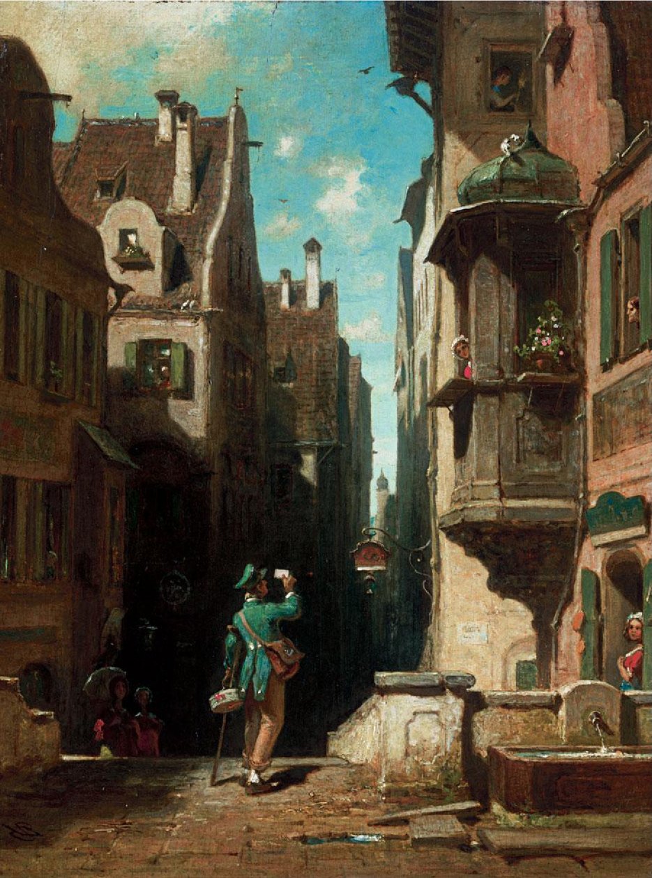 Postbud av Carl Spitzweg