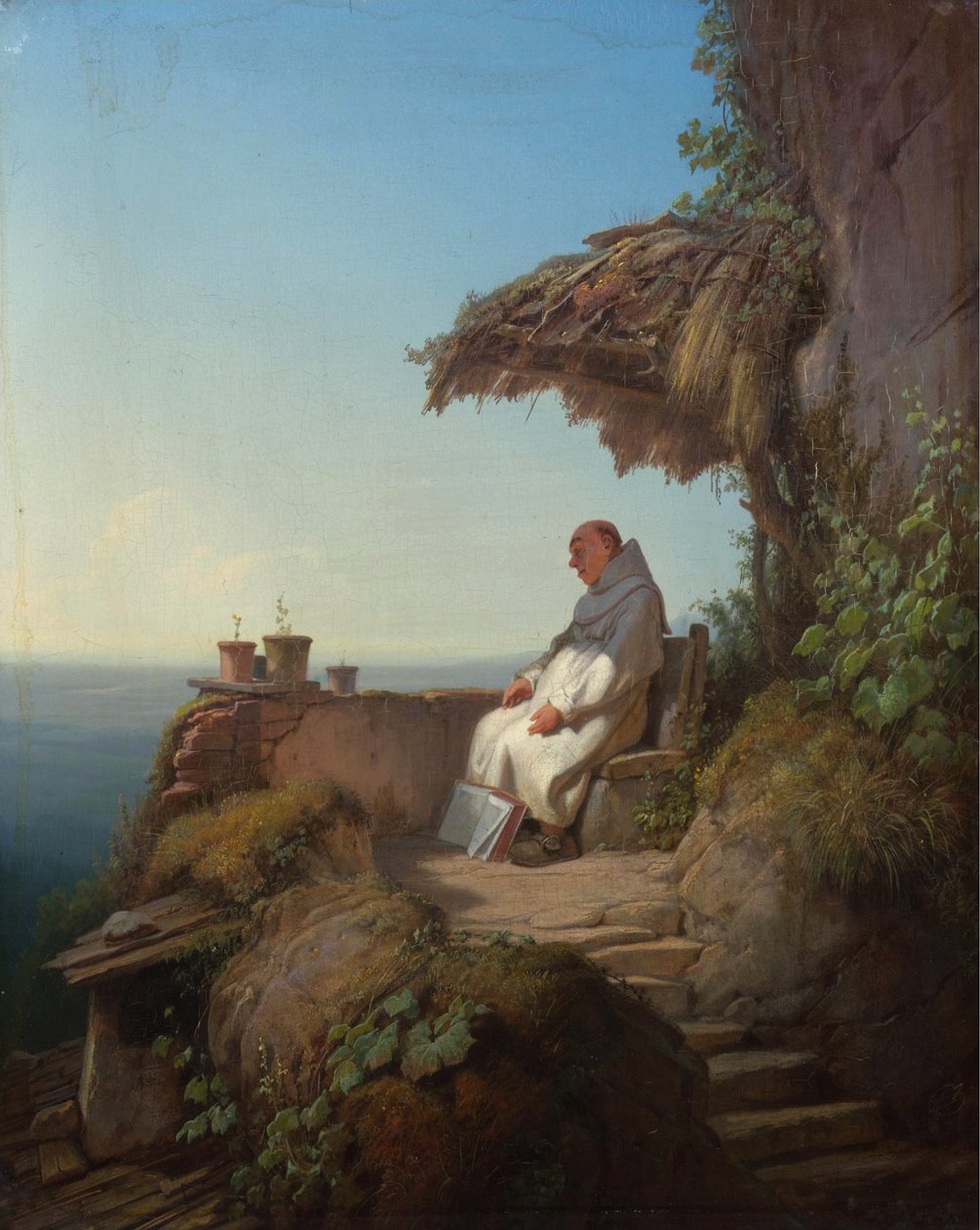 Eremitten som sovnet av Carl Spitzweg