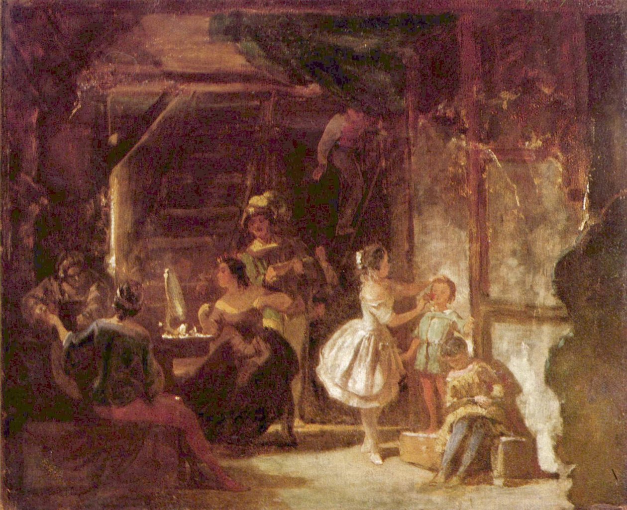 Bak kulissene av Carl Spitzweg