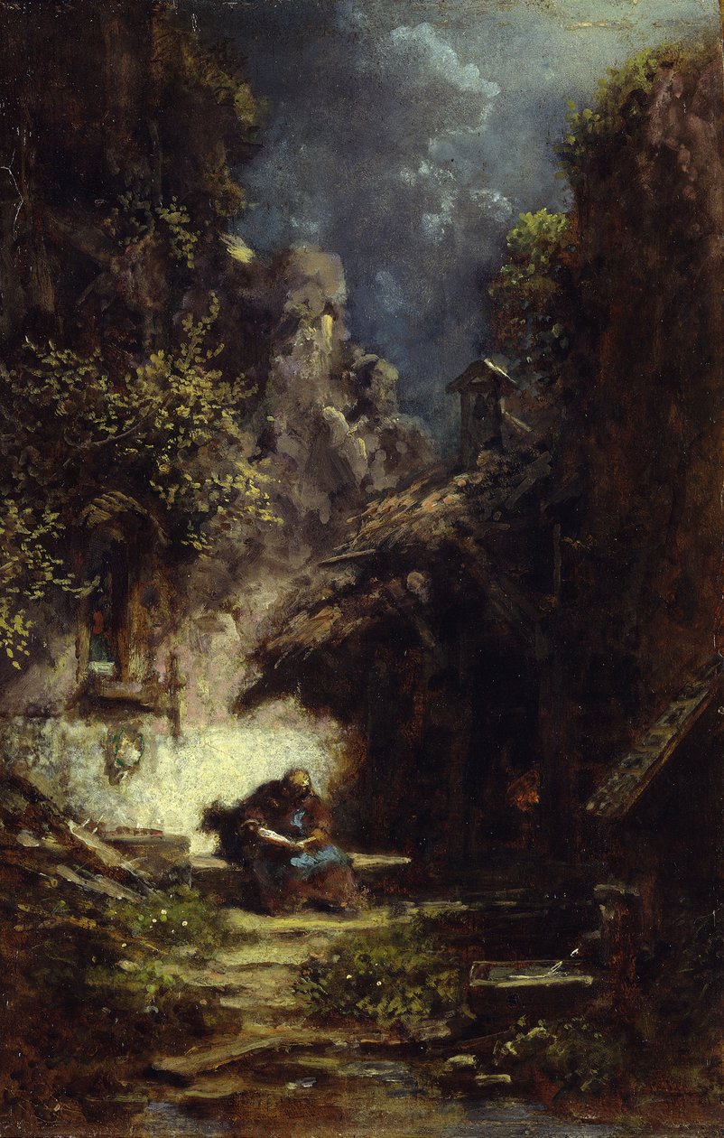 Lesende eremitt av Carl Spitzweg