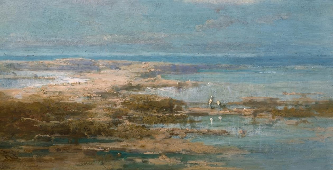 Nillandskap med storker av Carl Spitzweg