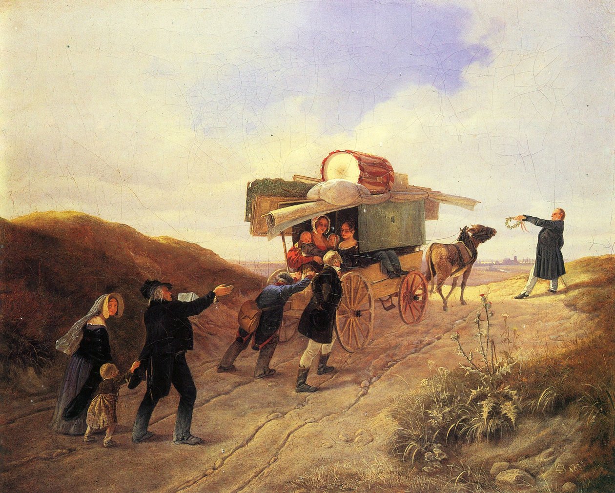 Reisende komikere av Carl Spitzweg