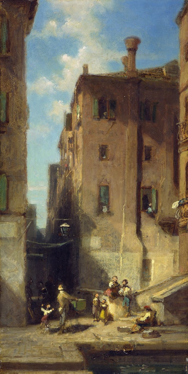 Gate i Venezia av Carl Spitzweg