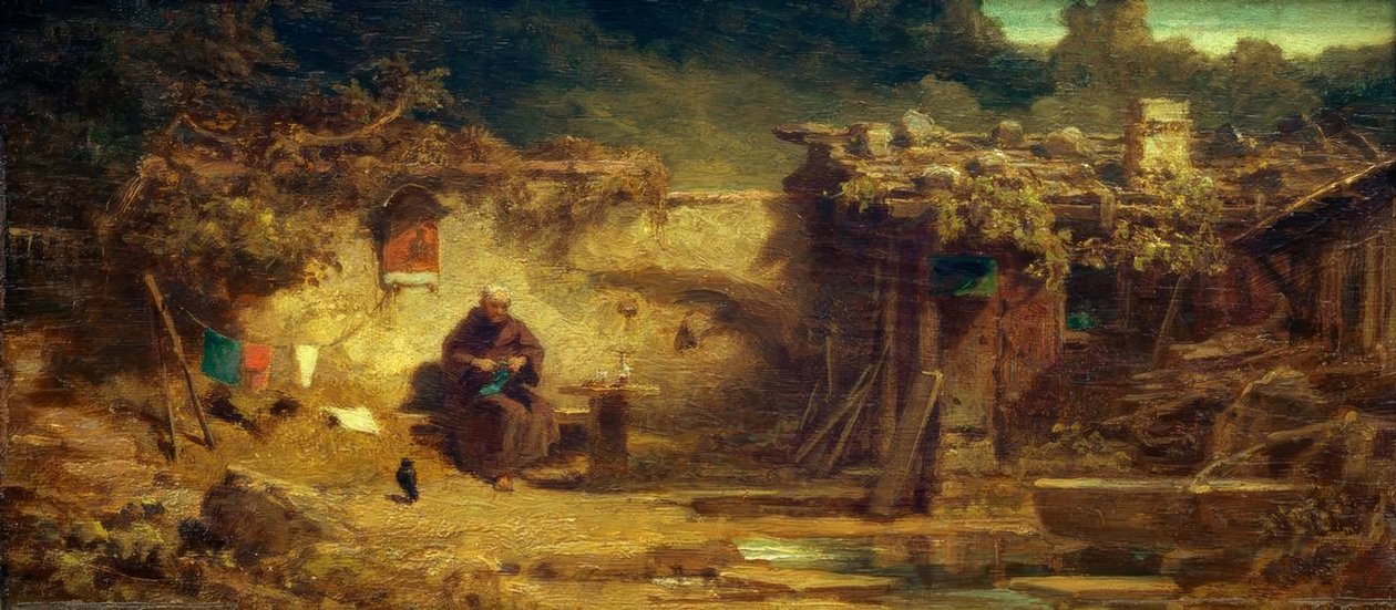 Strikkeeremitt av Carl Spitzweg