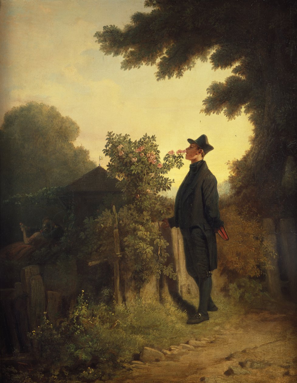Roseelskeren, ca. 1847–50 (olje på lerret) av Carl Spitzweg