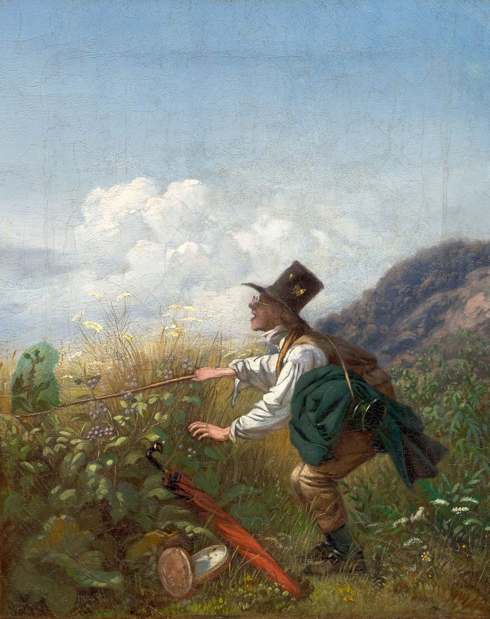 Sommerfuglfangeren botaniker, ca. 1837. av Carl Spitzweg