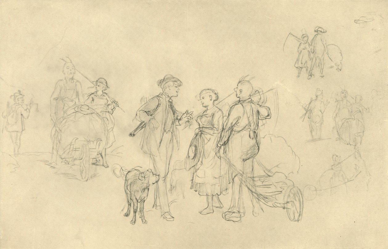 Verabredetes Rendezvous, midten av slutten av 1800-tallet, c1924. av Carl Spitzweg