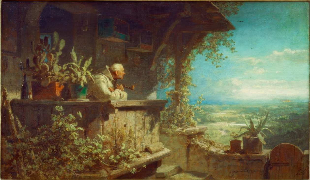 Mistenkelig røyk av Carl Spitzweg