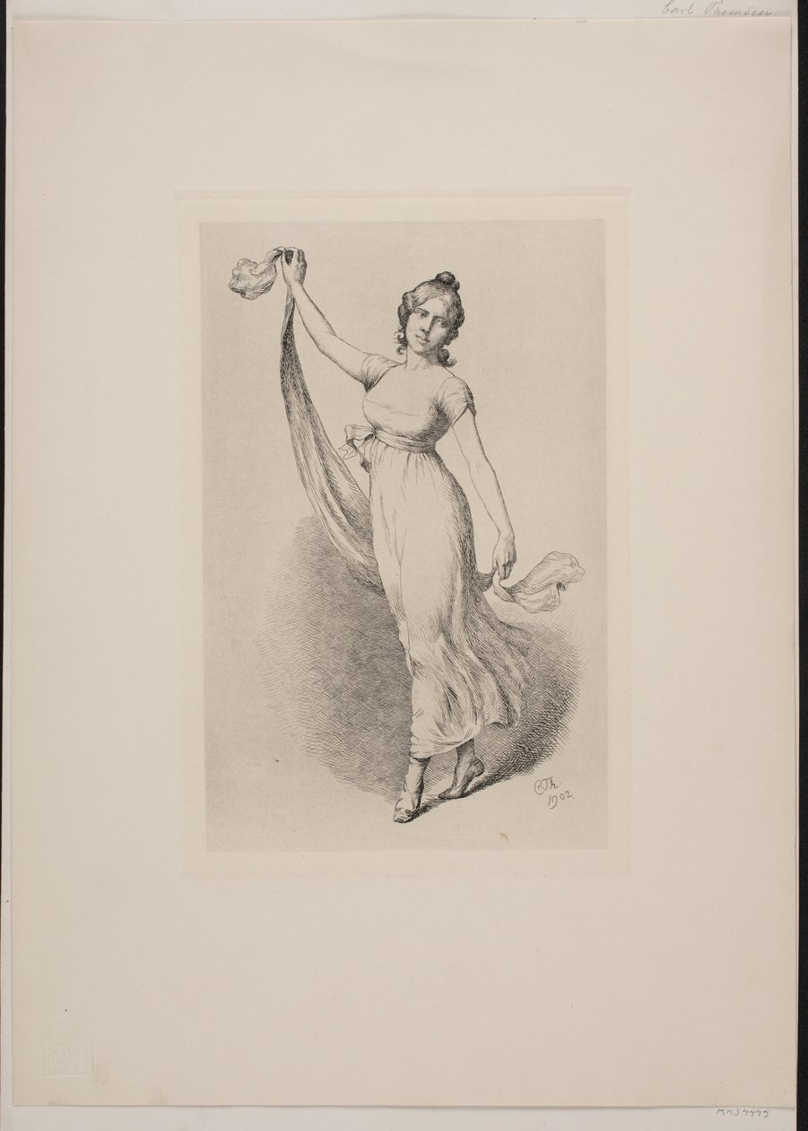 Dansende jente av Carl Thomsen