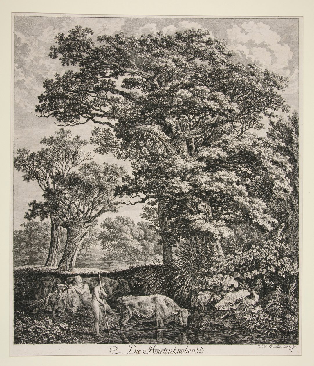 Gjeterguttene av Carl Wilhelm Kolbe the elder