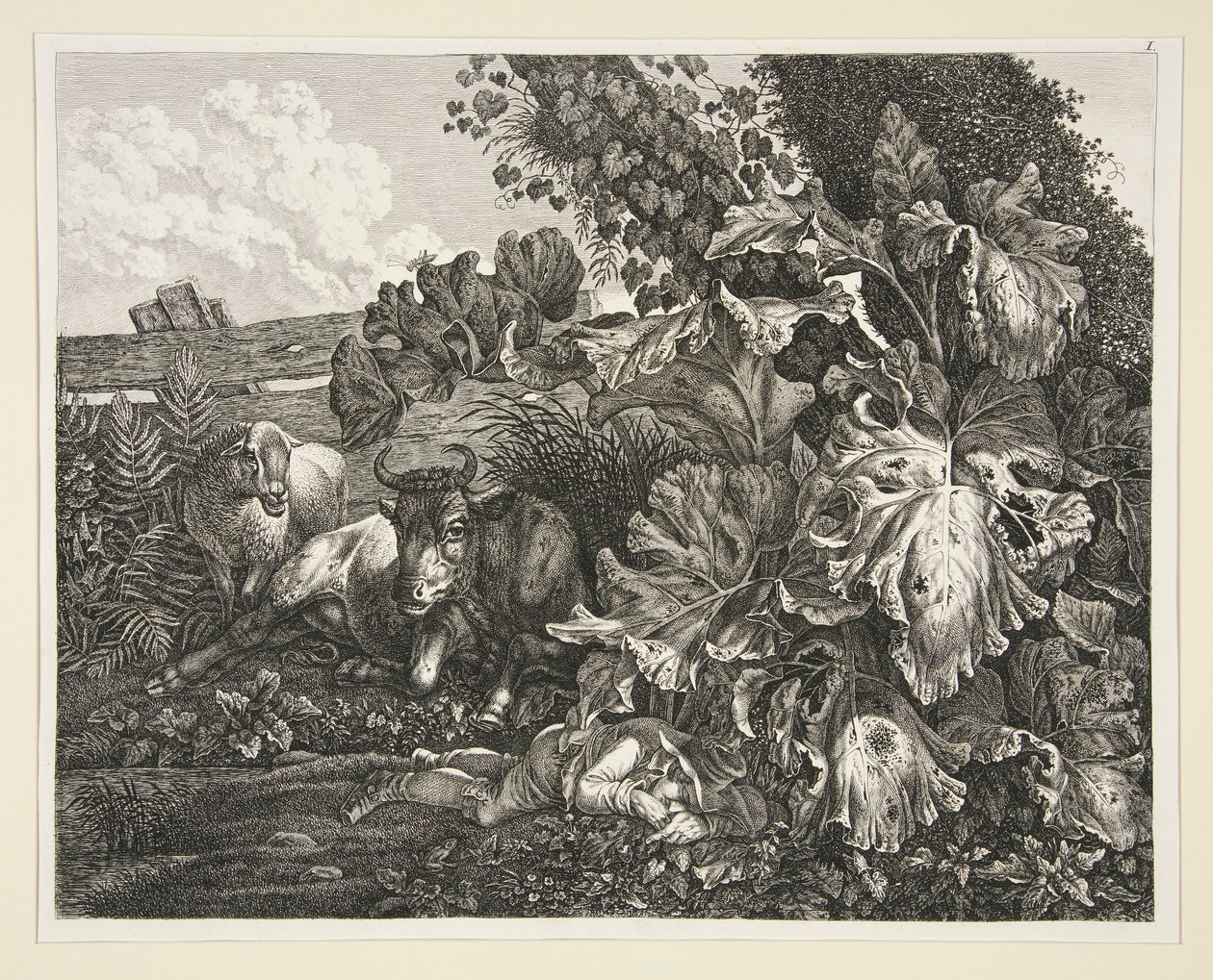 Landskap av Carl Wilhelm Kolbe the elder