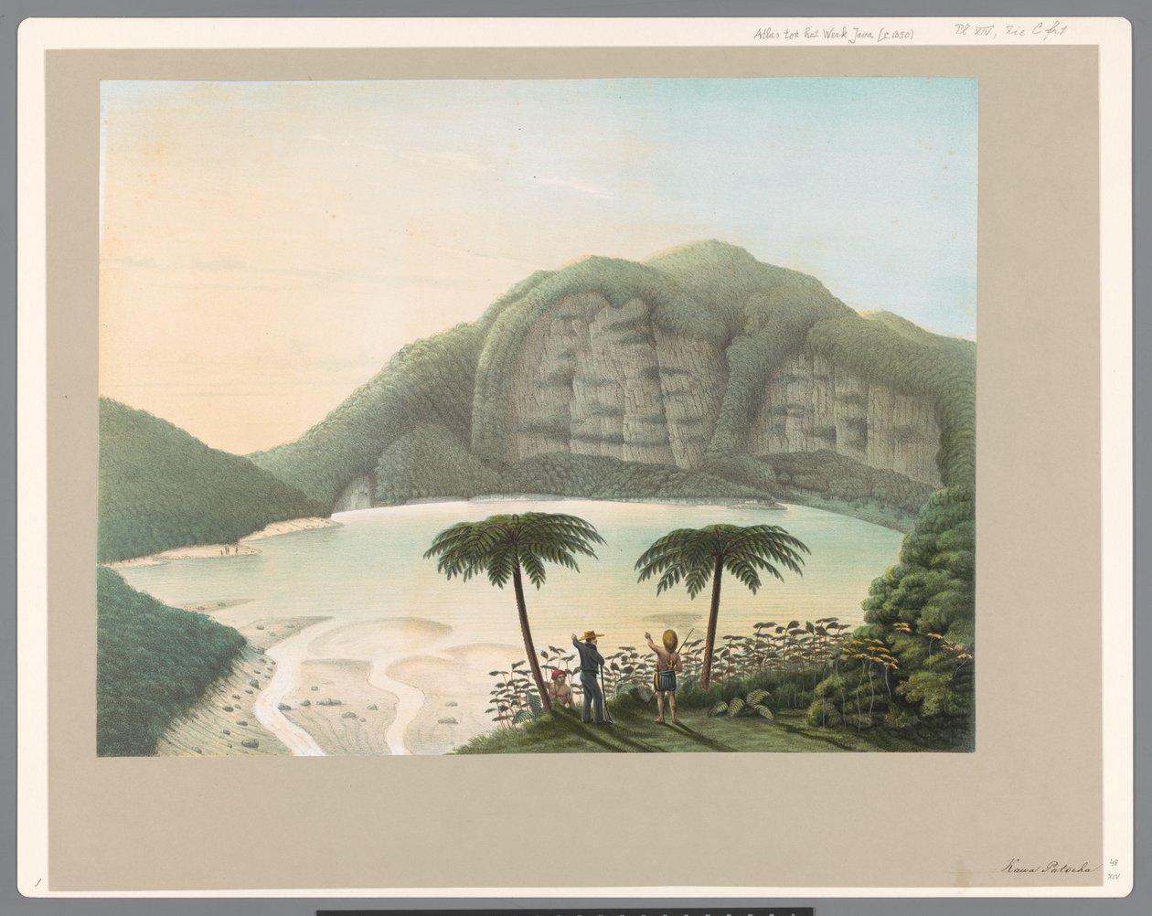 Kratersjøen til vulkanen Patocha i Java av Carl Wilhelm Mieling (possibly)