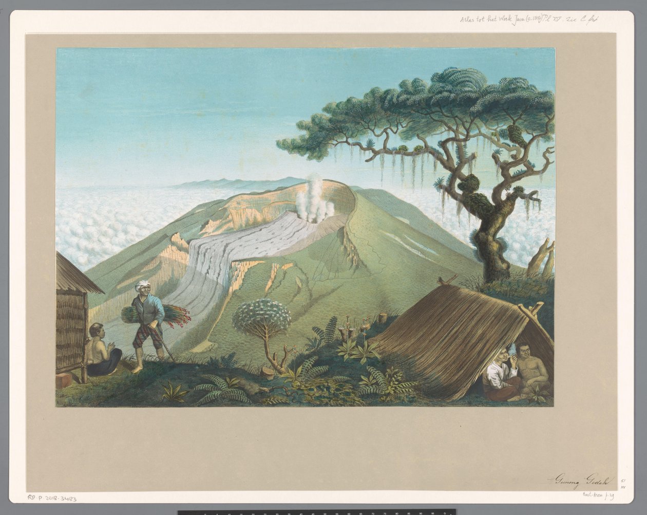Vulkanen Gede i Vest-Java av Carl Wilhelm Mieling (possibly)