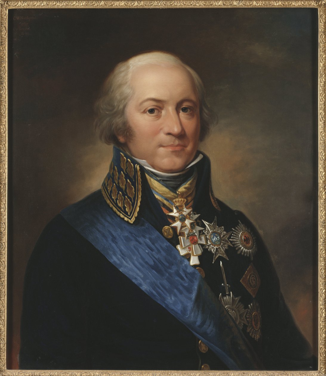 Le comte Carl Johan Adlercreutz, general suedois - Portrett av grev Carl Johan Adlercreutz (1757-1815), av Nordgren, Carl Wilhelm (1804-1857). Olje på lerret av Carl Wilhelm Nordgren