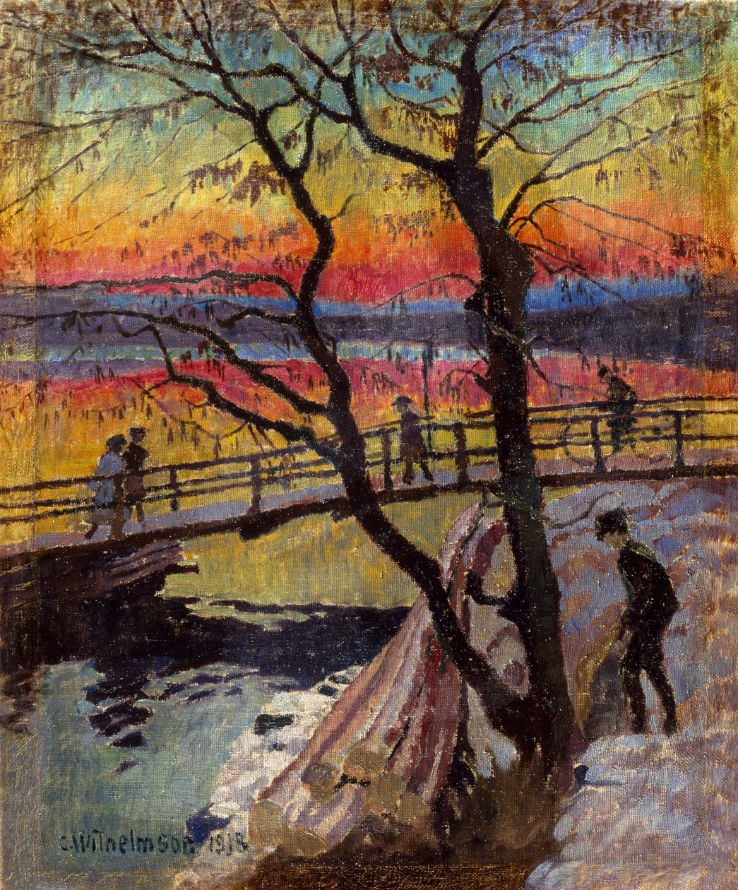 Gangbroen, Lidingobron av Carl Wilhelm Wilhelmson