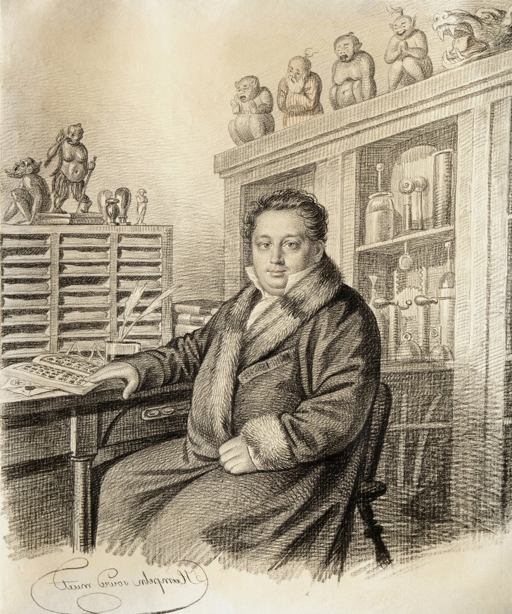 Portrett av baron Paul Ludwig Schilling von Cannstatt 1786-1837, før 1822. av Carl von Hampeln