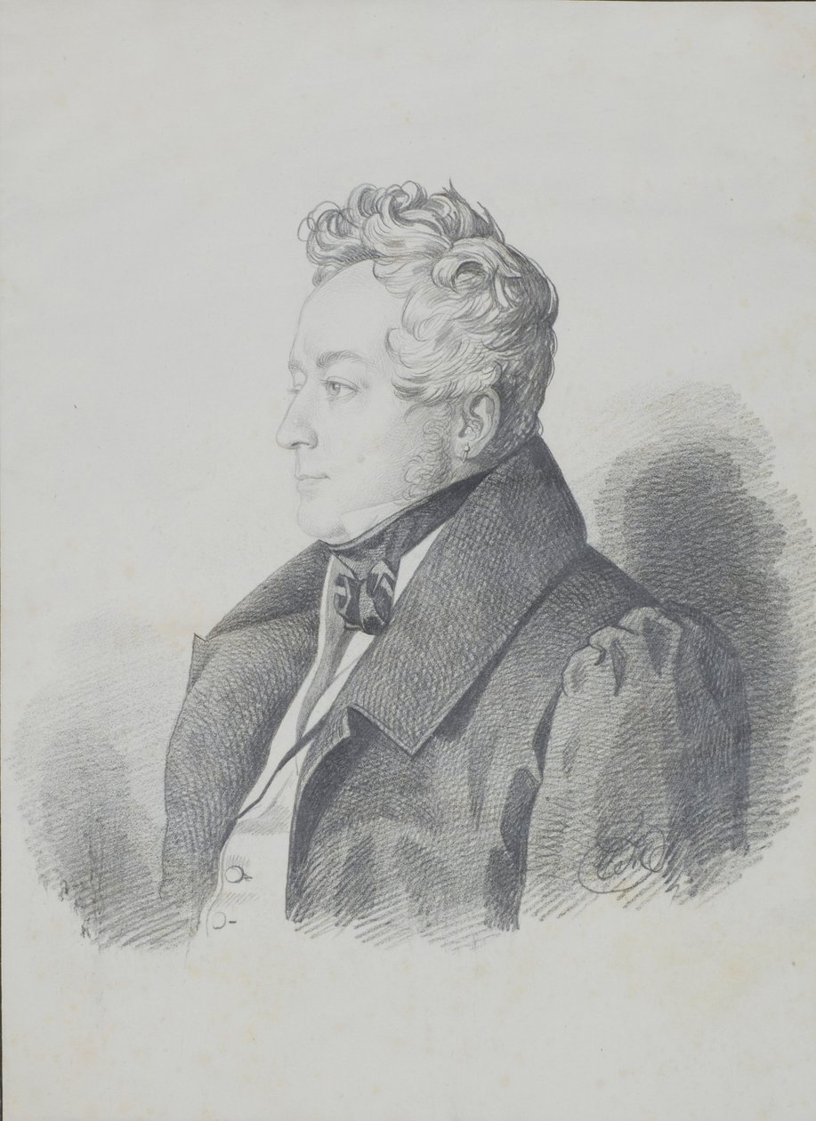 Portrett av grev Alexander Dmitrievich Olsufyev 1790-1853, etter 1832. av Carl von Hampeln