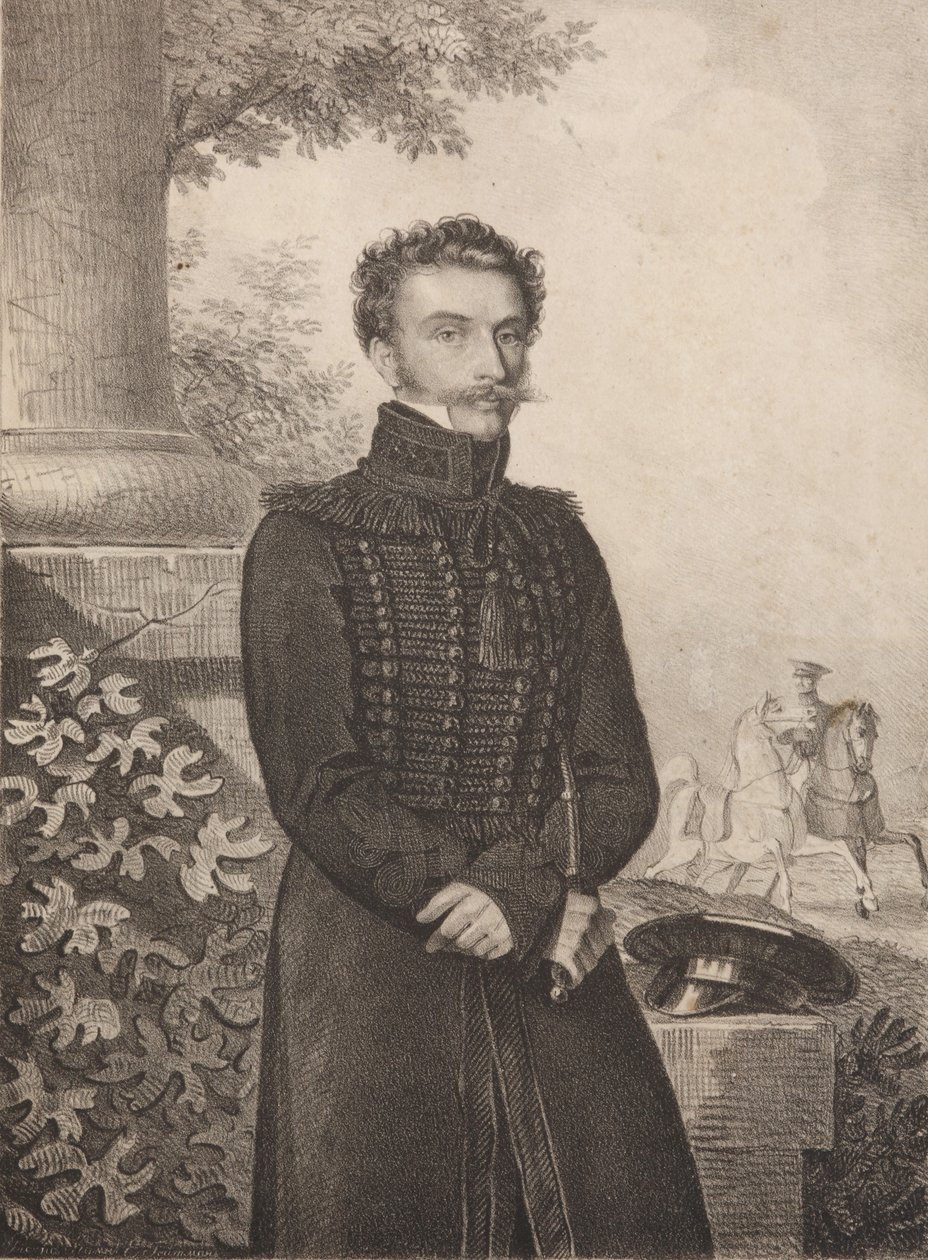 Portrett av grev Paul Khristoforovitsj Grabbe 1789-1875, 1820-årene. av Carl von Hampeln